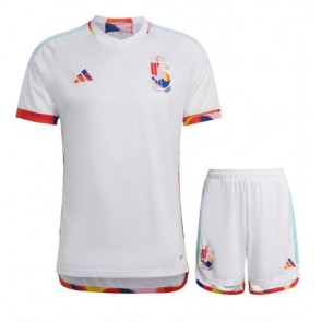 Maillot de foot Belgique Extérieur enfant Monde 2022 Manches Courte (+ pantalon court)